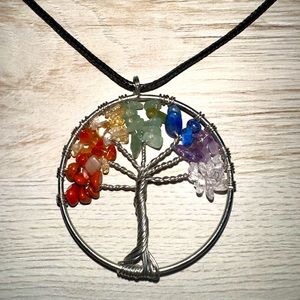 Vintage Handmade Crystal Necklace